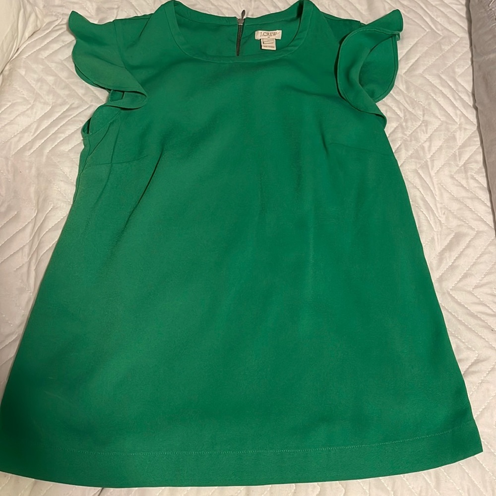 Green Jcrew blouse